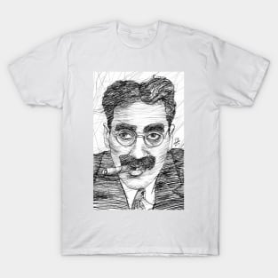 GROUCHO MARX ink portrait .2 T-Shirt